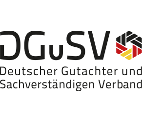 Logo der Deutschen Gutachter und Sachverständigen Verband (DGuSV)